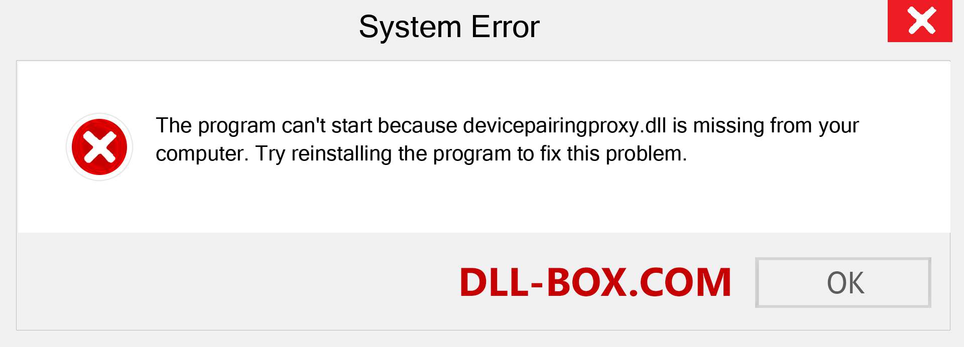  devicepairingproxy.dll file is missing?. Download for Windows 7, 8, 10 - Fix  devicepairingproxy dll Missing Error on Windows, photos, images